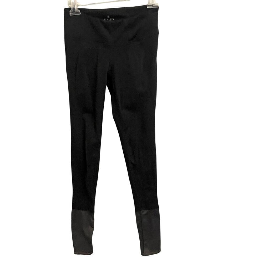 Athleta Black Full Length Leggings Size Small Athleisure Athletic Gym Workout